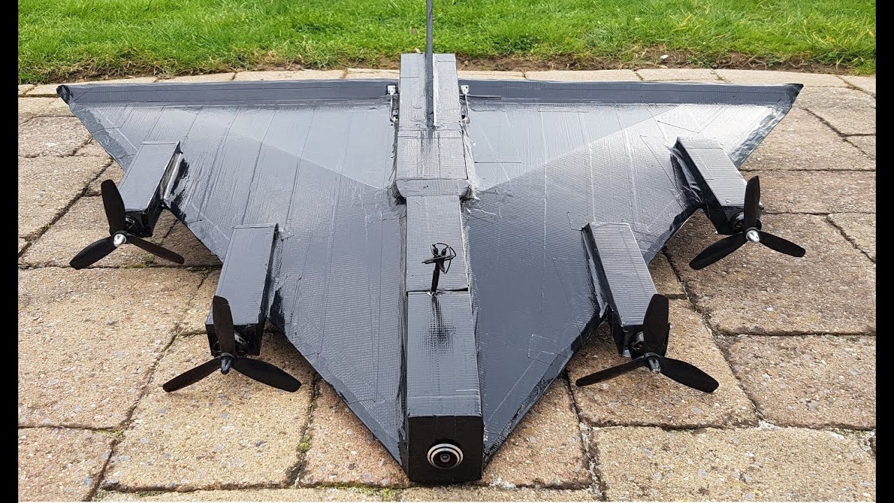 My Homemade Four-engined Plane (FPV & WINDBOX)