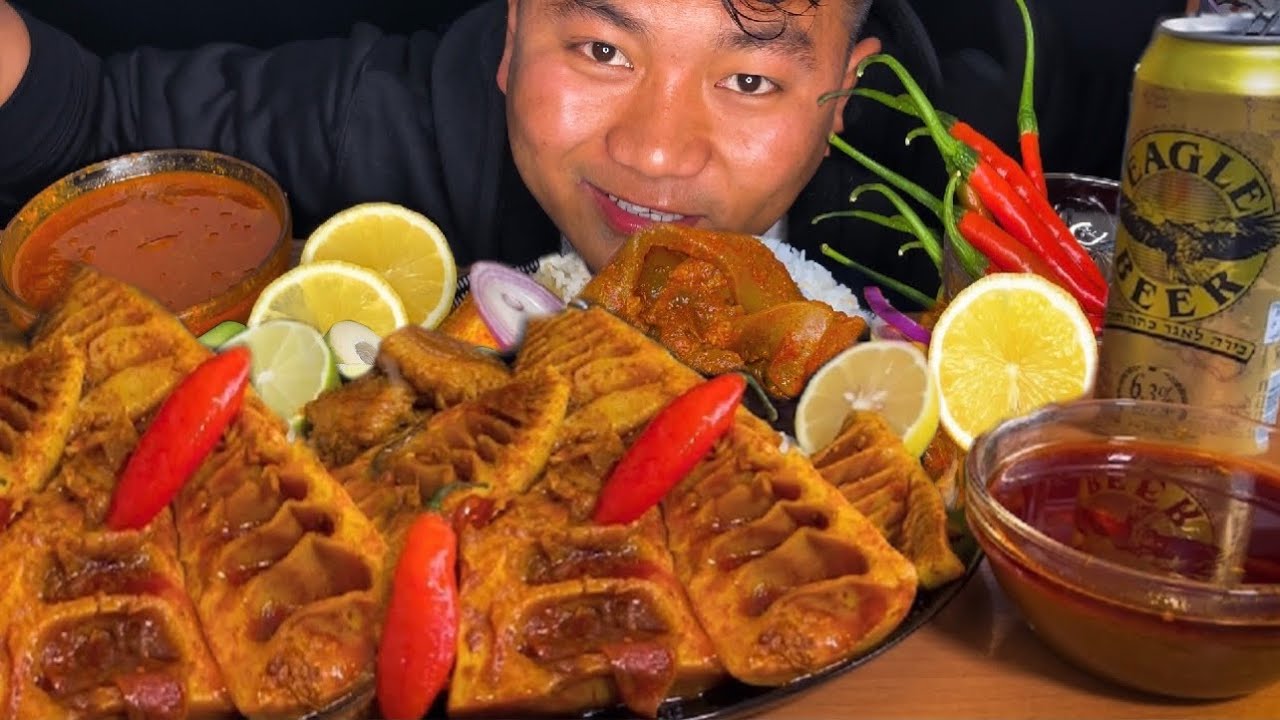 BAMBOO SHOOT & MEAT || MUKBANG & RECIPE  WITH 3 KING CHILLIES 🌶️🌶️🌶️🔥🔥