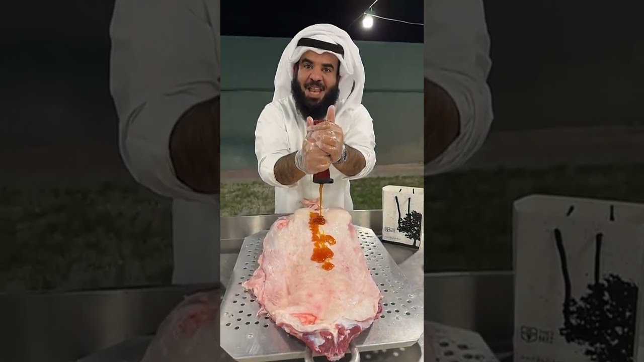 اول طبخة في العالم خروف بالعسل فقط بدون ملح وبهار علي البخار😲 | مشعل هايف ابو نورا