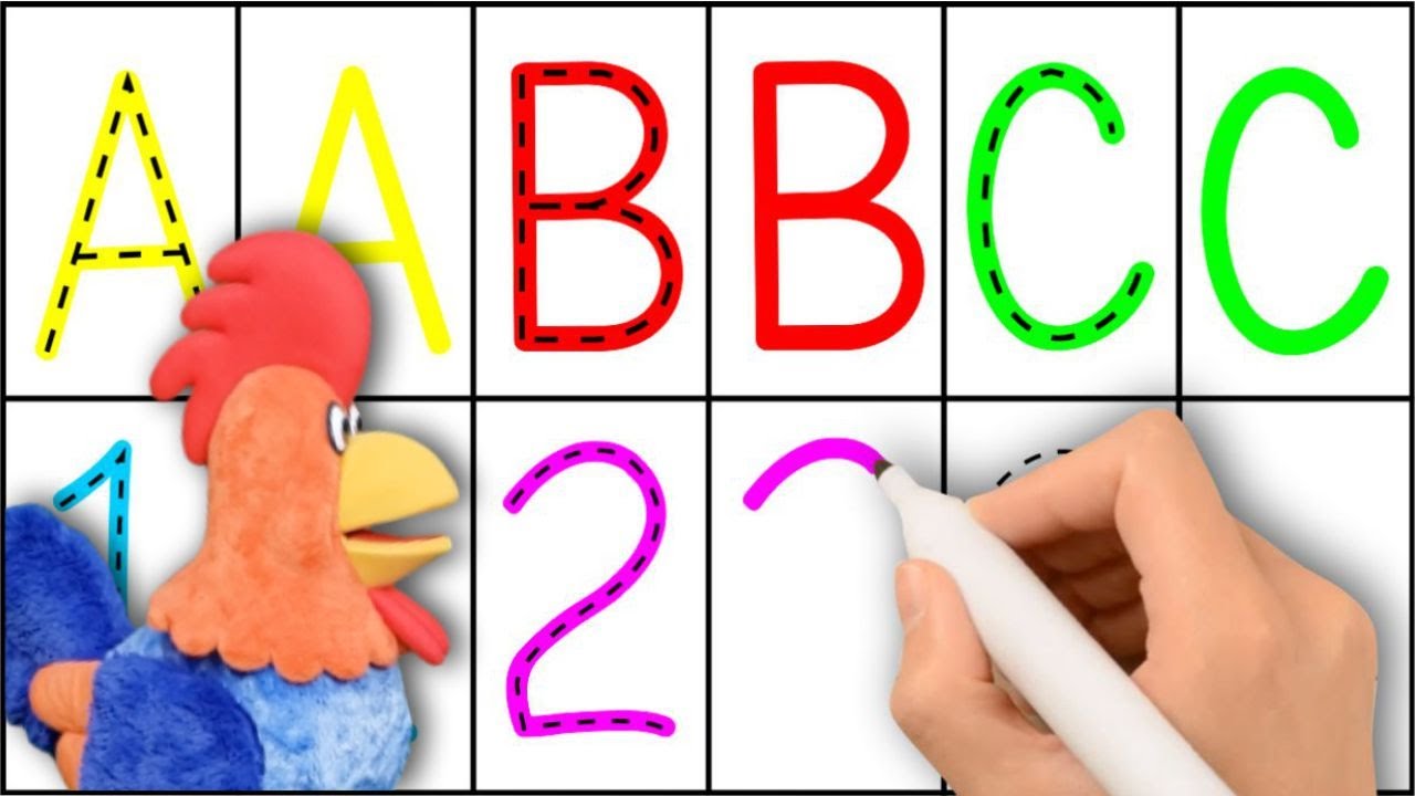Alfabeto Infantil e N&uacute;meros - Escreva as Letras e os N&uacute;meros - Soletre o ABC e os N&uacute;meros