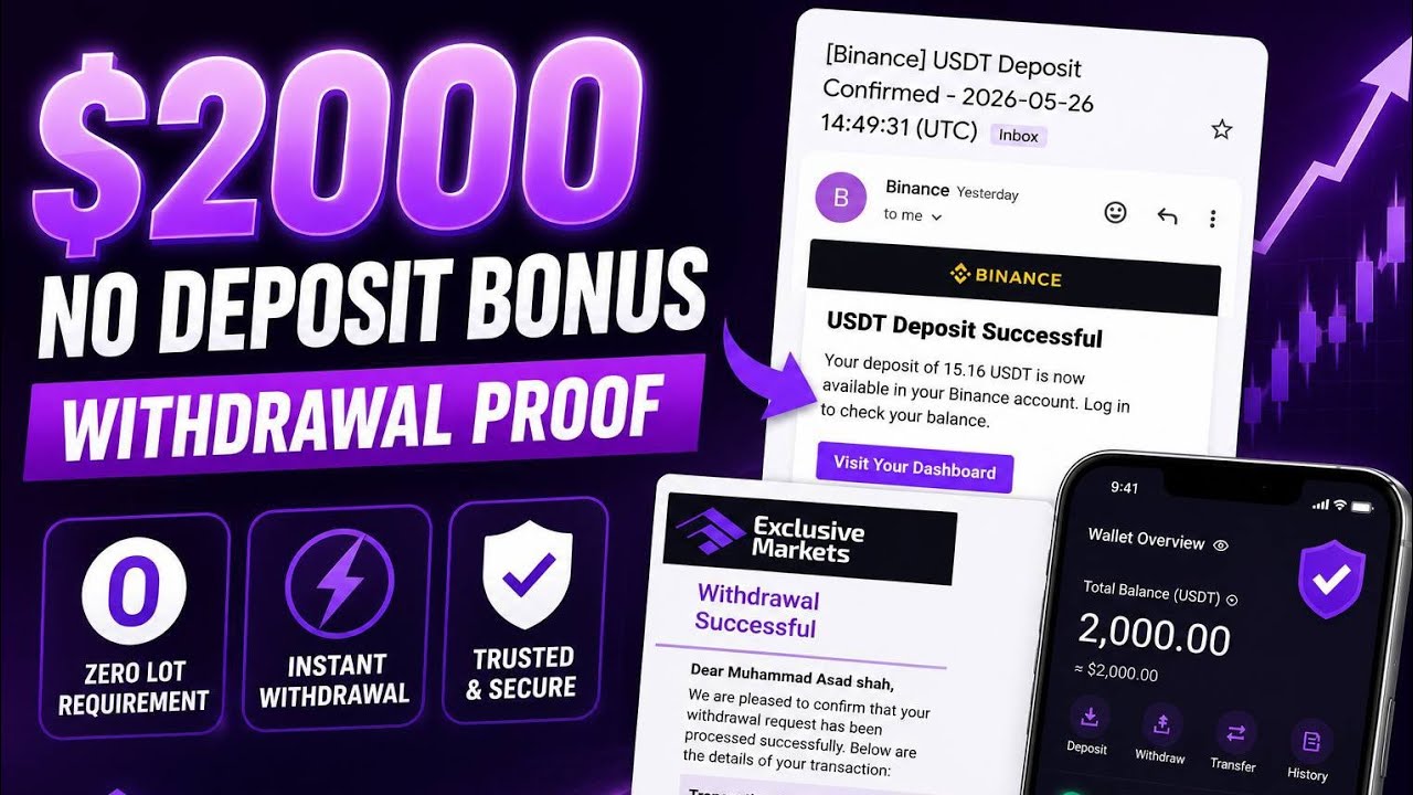 2000 No Deposit Bonus With Withdrawal Proof | Zero Lot Requirement|Latest|Forex NDB2026
