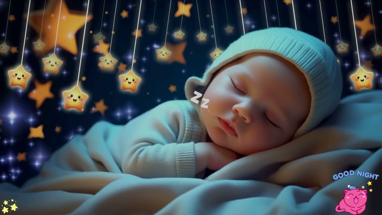 Baby Sleep Music🌙Baby Sleep Instantly and Calmly in 3 Minutes💤Night Relax🎵Mozart & Brahms Lullabies