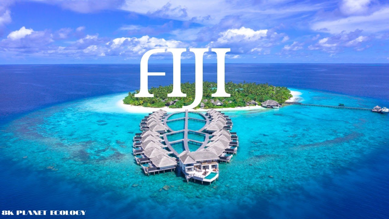 Fiji 8K Planet Ecology  Film With Relaxing Music.