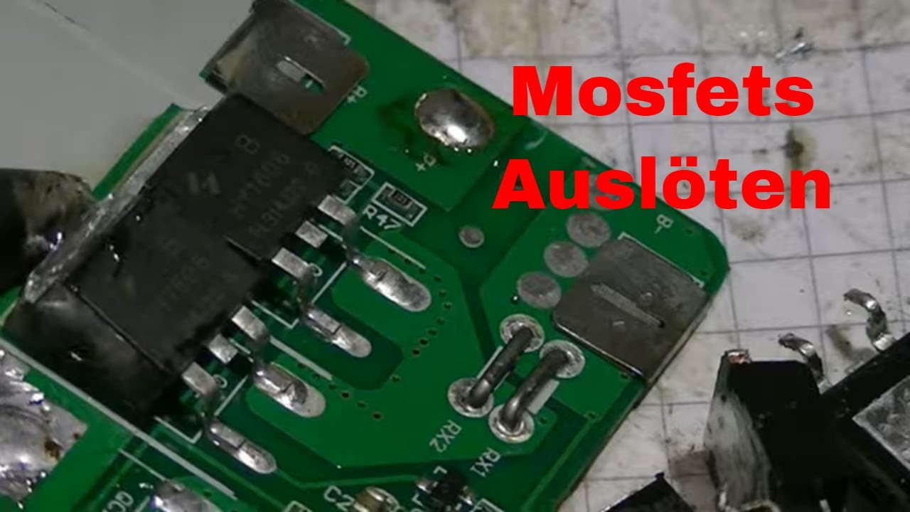 Schnellste Methode SMD Mosfet Chips auslöten - eflose #1135