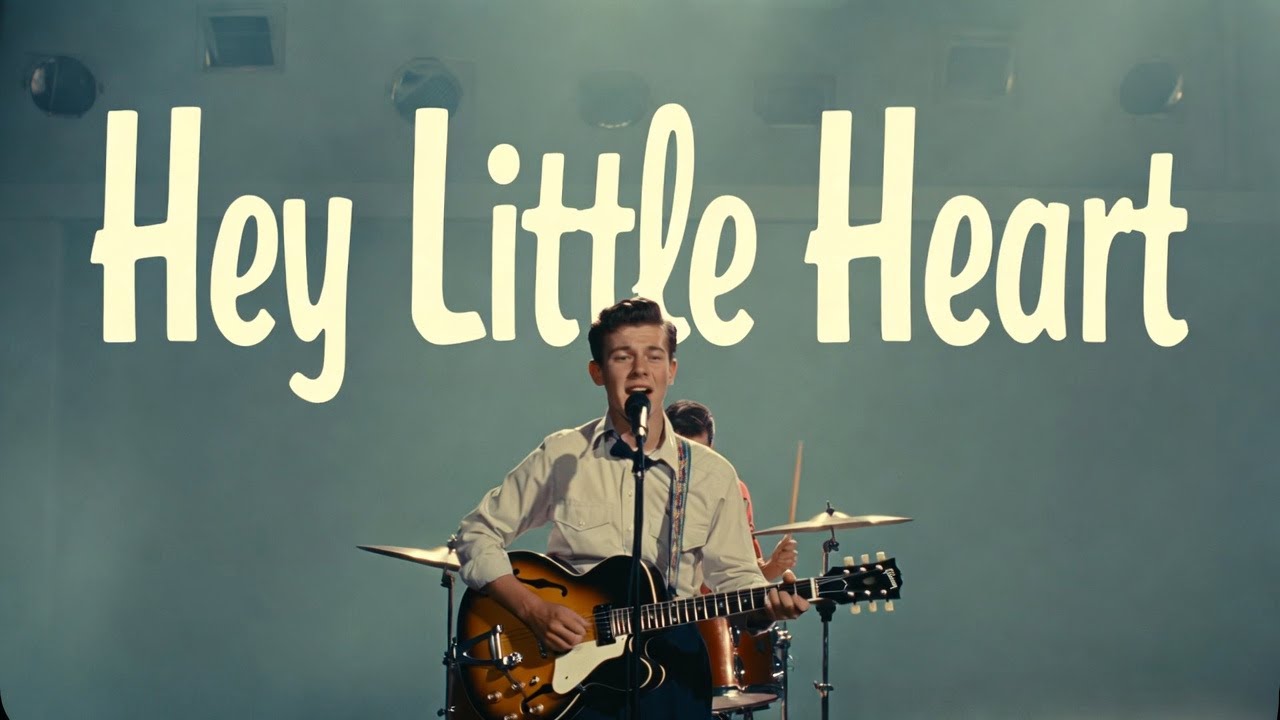 Hey Little Heart 🎸 Classic 50s Rockabilly with Driving Drums