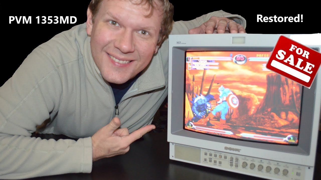 Sony PVM 1353MD demo. Trinitron CRT - 240p & 480i