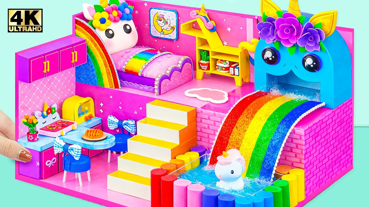 Don't Throw Away Shoe Box! Amazing Unicorn House Reuse Idea from GENIUS - Recycling | DIY Mini House