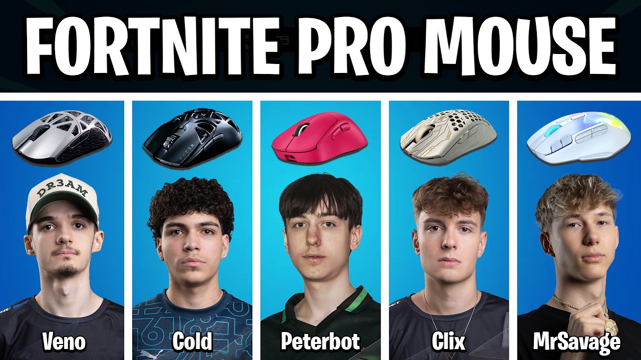 What Mouse Fortnite Pros Use (Peterbot, Clix, Vico, Shxrk)