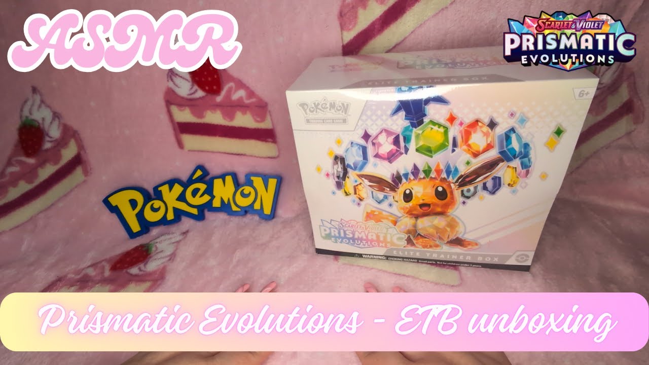 ASMR Pok&eacute;mon - Prismatic Evolutions Elite Trainer Box opening #pokemonasmr #prismaticevolutions #etb