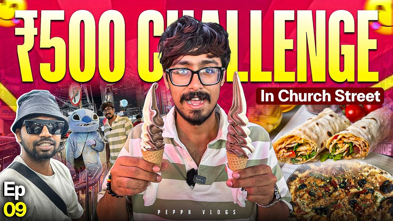 ₹500 Budget Shopping & Food Tour in Church Street 🤯💥 | Peppa Vlogs