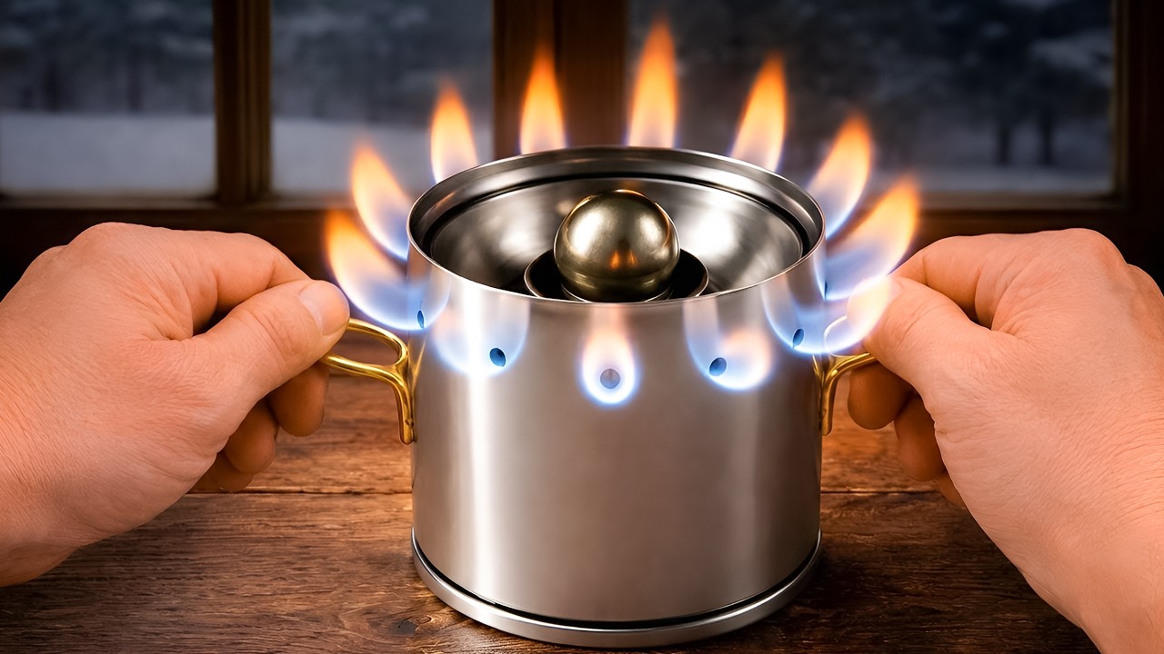 DIY Mini Stove from Simple Tools 😱 FREE Energy, No Gas, No Wood