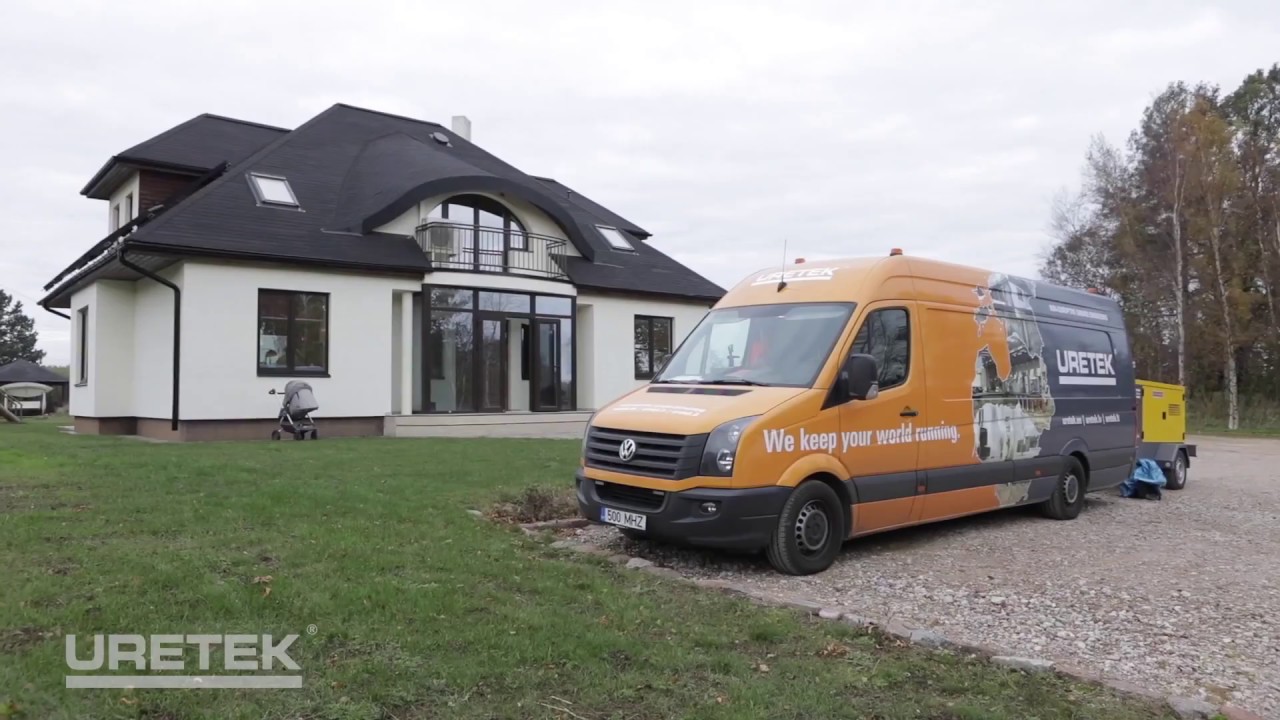 URETEK Baltic - Concrete floor subsidence, resin injection for subsidence, ground stabilization