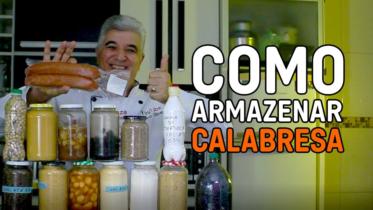 Eu armazeno CALABRESA por mais de 2 anos ASSIM! supersimples