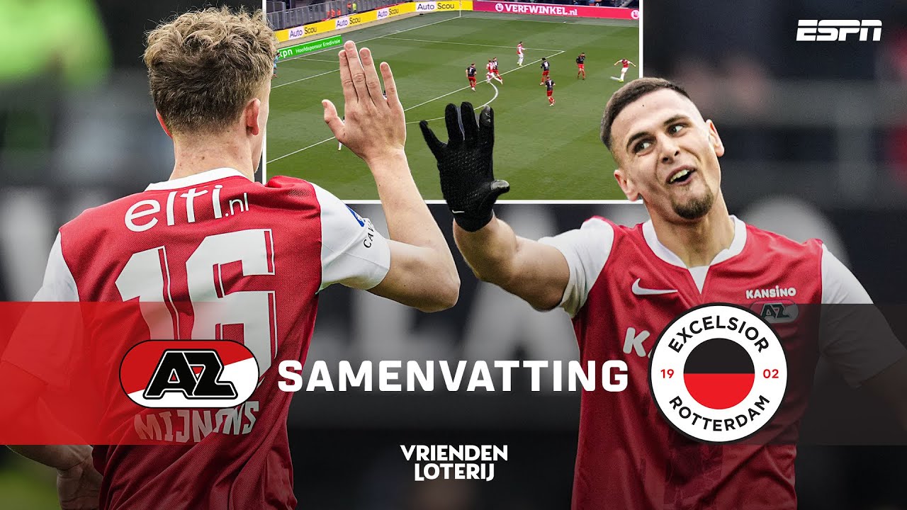 ⚡️ AZ begint FLITSEND, HEERLIJKE poeier Sven MIJNANS ⚽️💥 | Samenvatting AZ - Excelsior