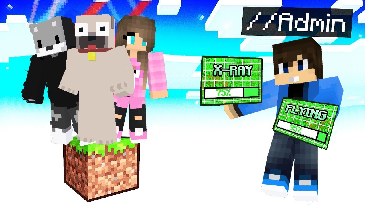 EGY BLOCK DE ADMIN PARANCSOKKAL CSALTAM A MINECRAFTBAN!