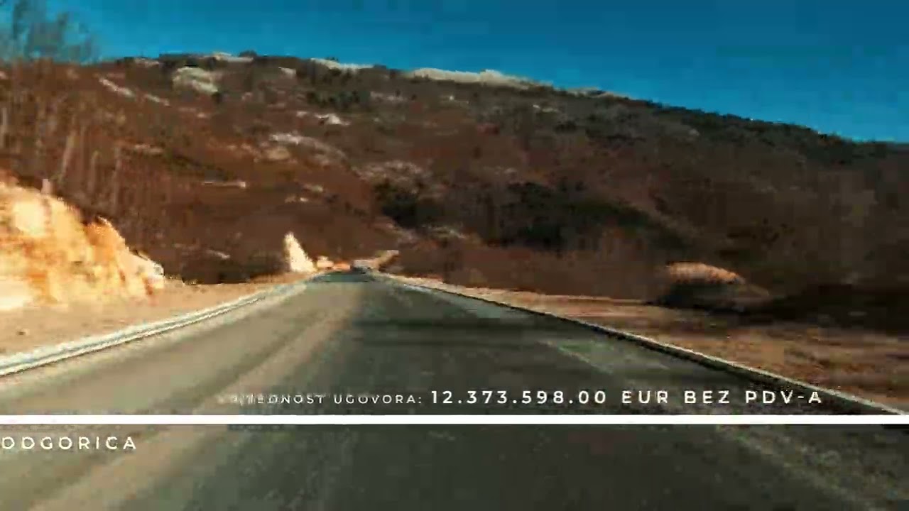 Rekonstrukcija puta M3 Pluzine - Niksic, dionica: Zaborje - Jasenovo Polje. Decembar 2025.