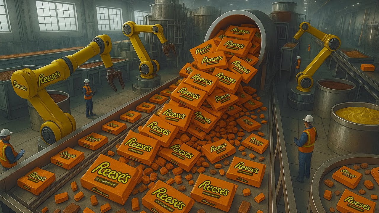 How Reese’s Peanut Butter Cups Are Really Made in the Factory