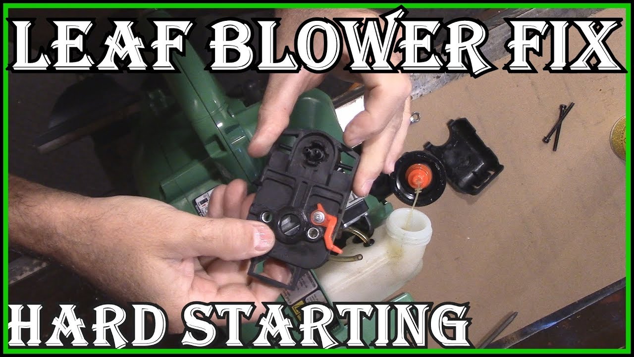 LEAF BLOWER HARD STARTING FIX - Hitachi RB24EAB  - EASY  LOW COST FIX