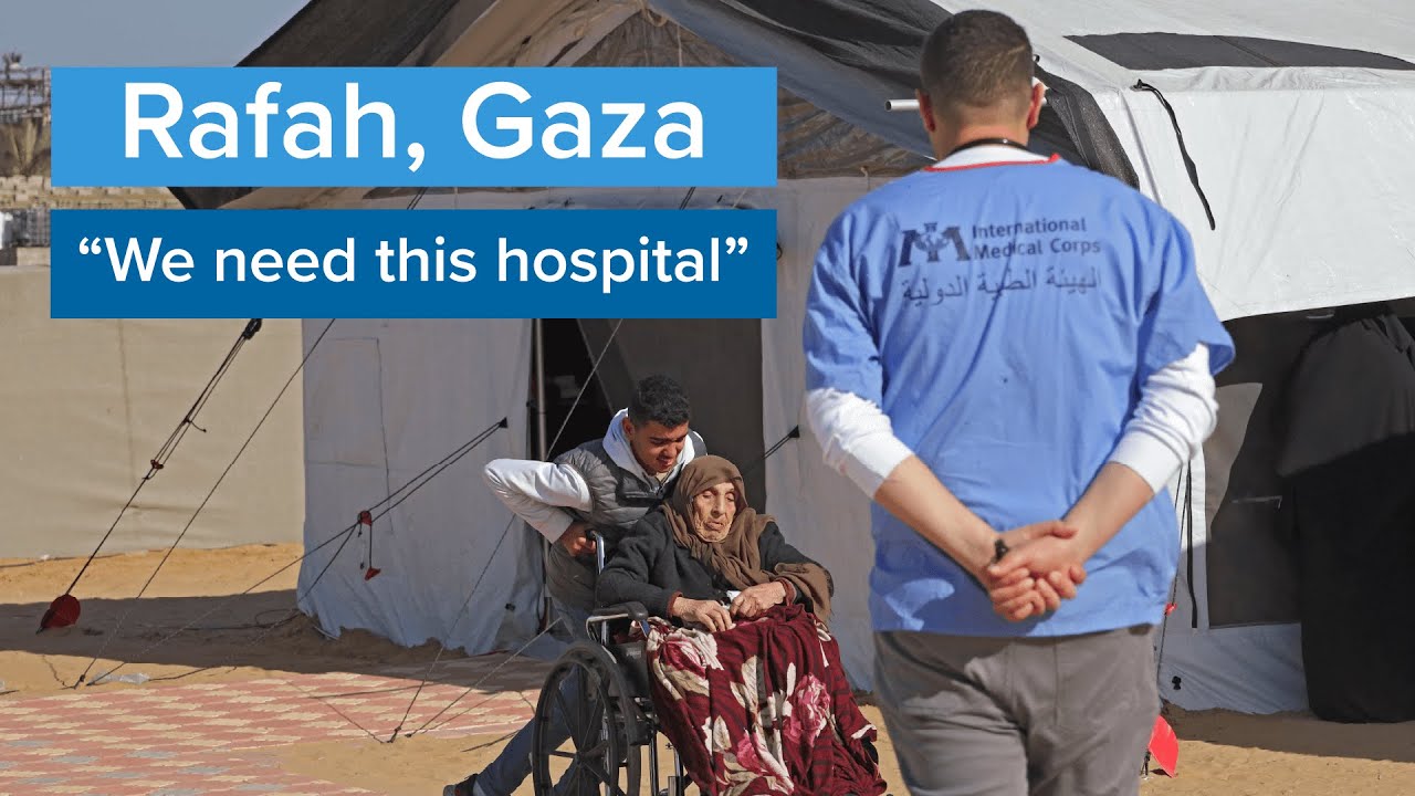 WHO Visit to International Medical Corps Field Hospital in Gaza