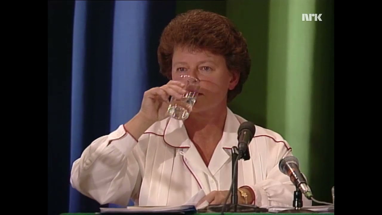 Valgrevy 06.09.1989 Satsministerduell mellom Jan P. Syse og Gro Harlem Brundtland