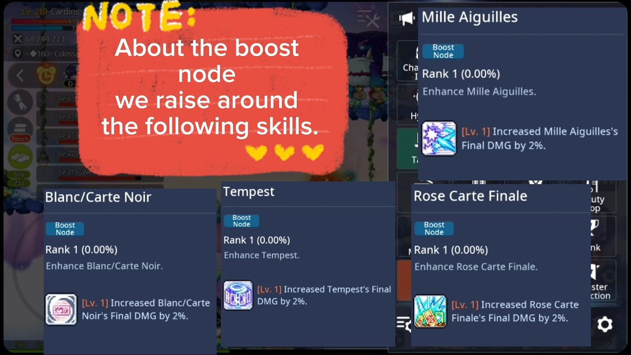 [Maplestory M - Global] Steal skill, node skill, hyper passive, hyper stats after update [11/5].