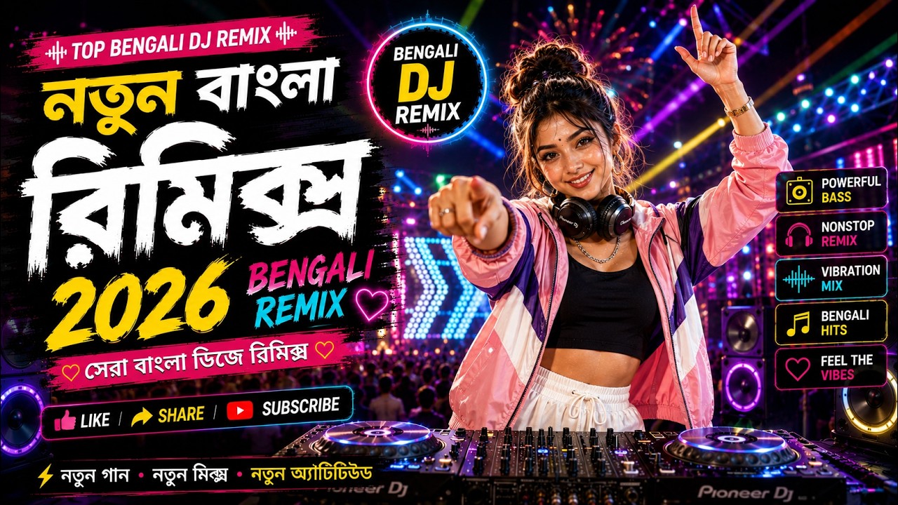 Bengali Remix Collection 2026 🎵 Top DJ Songs | Workout & Driving Mix