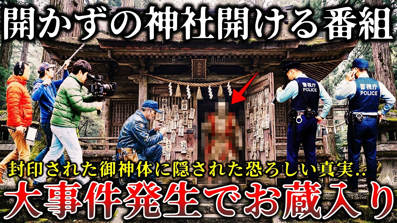 【怖い話】※怖すぎてお蔵入り...封印された御神体..かずの神社の扉」開ける某番組撮影中に恐ろしい事件が発生して緊急事態に発展した恐怖のロケ現場５選！【ゆっくり解説】