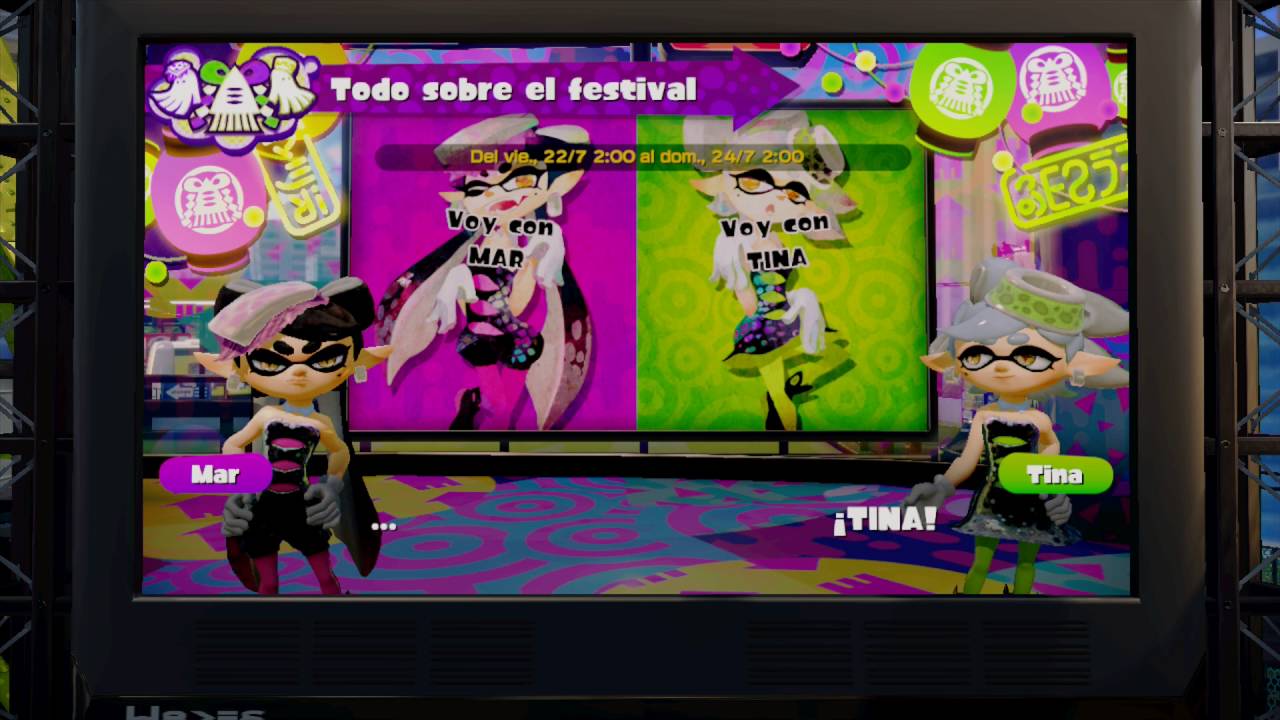 Splatoon - Último Festival del Tenido: Mar vs. Tina | Anuncio