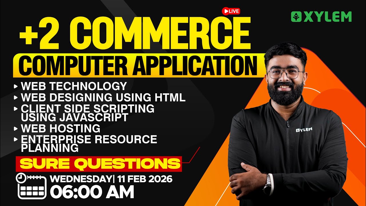 Plus Two Commerce Model Exam - Computer Application | Sure Questions | Xylem Plus Two Commerce