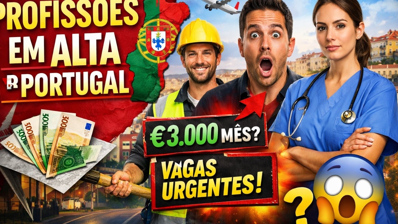 Profissões e alta em Portugal em 2026   E onde encontrar essas oportunidades
