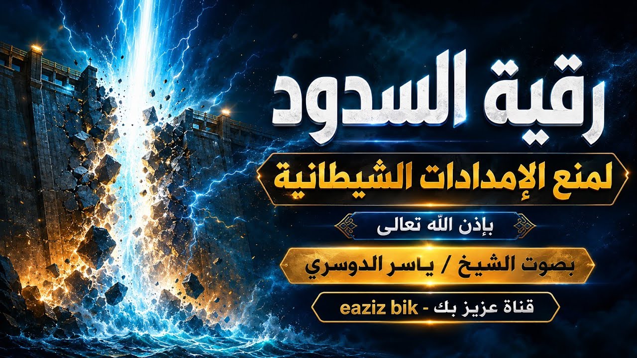 رقية السدود لمنع الإمدادات الشيطانية وخدام السحر والمس والحسد بإذن الله بصوت ياسر الدوسري