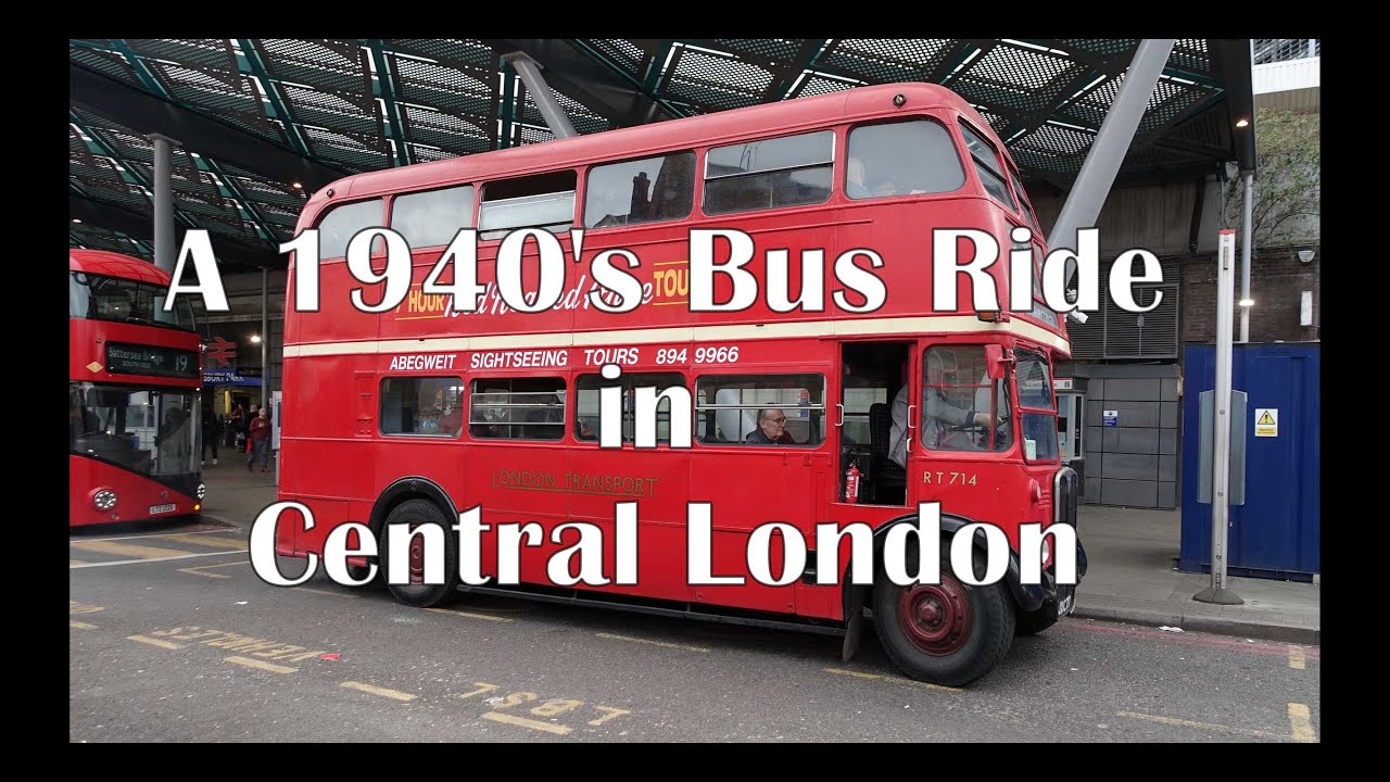 Riding a 1940's Bus in Central London