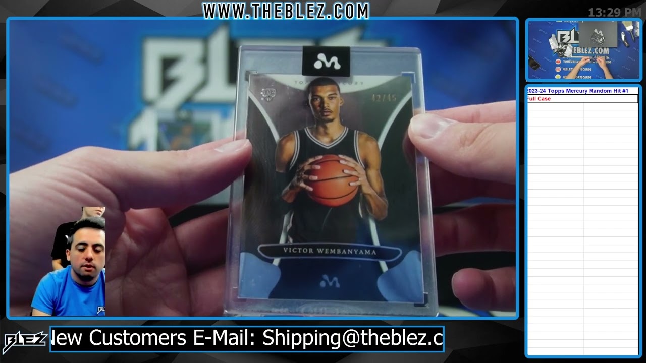 2023-24 Topps Mercury Wemby BKB Full Case Break #1 Random Hits