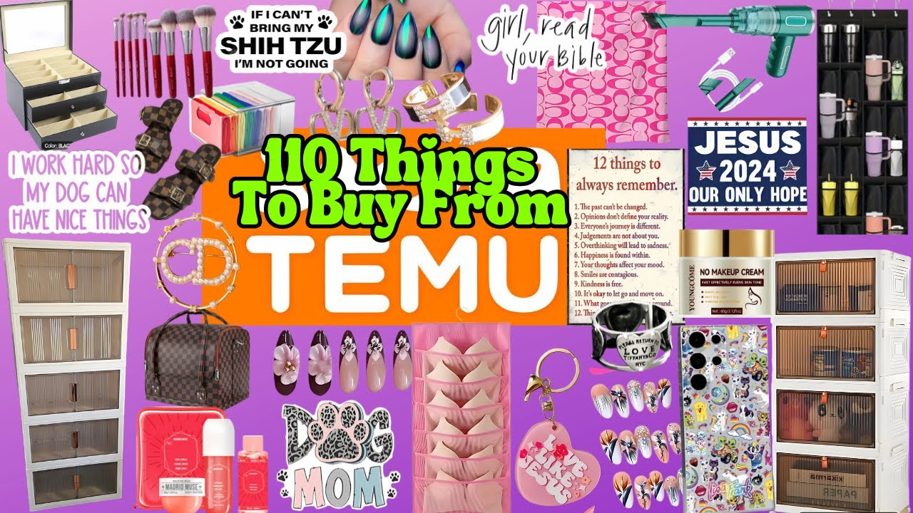 TEMU HAUL 2024 | ОГРОМНЫЙ TEMU HAUL | 110 товаров из Temu | Доступное хранилище | Temu Press Ons ...