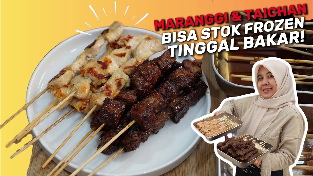 WOW SATE BISA DI FROZEN LHO ‼️RESEP SATE TAICHAN & MARANGGI HOMEMADE