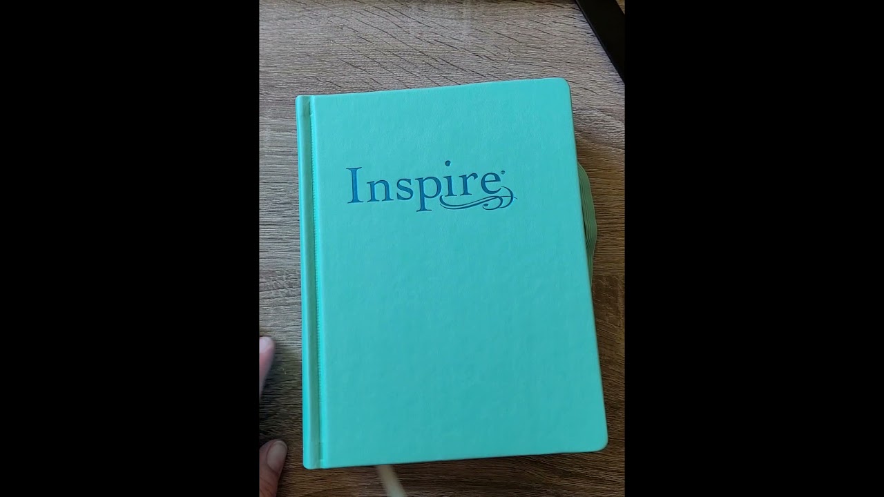 The Inspire Bible NLT Aqua Hardcover - Original Inspire Bible for coloring and creative journaling.