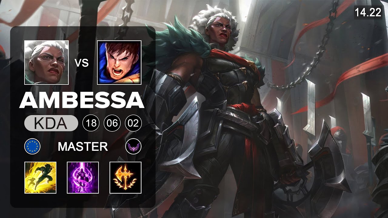 Ambessa vs Garen Top - EUW Master - Patch 14.22 Season 14