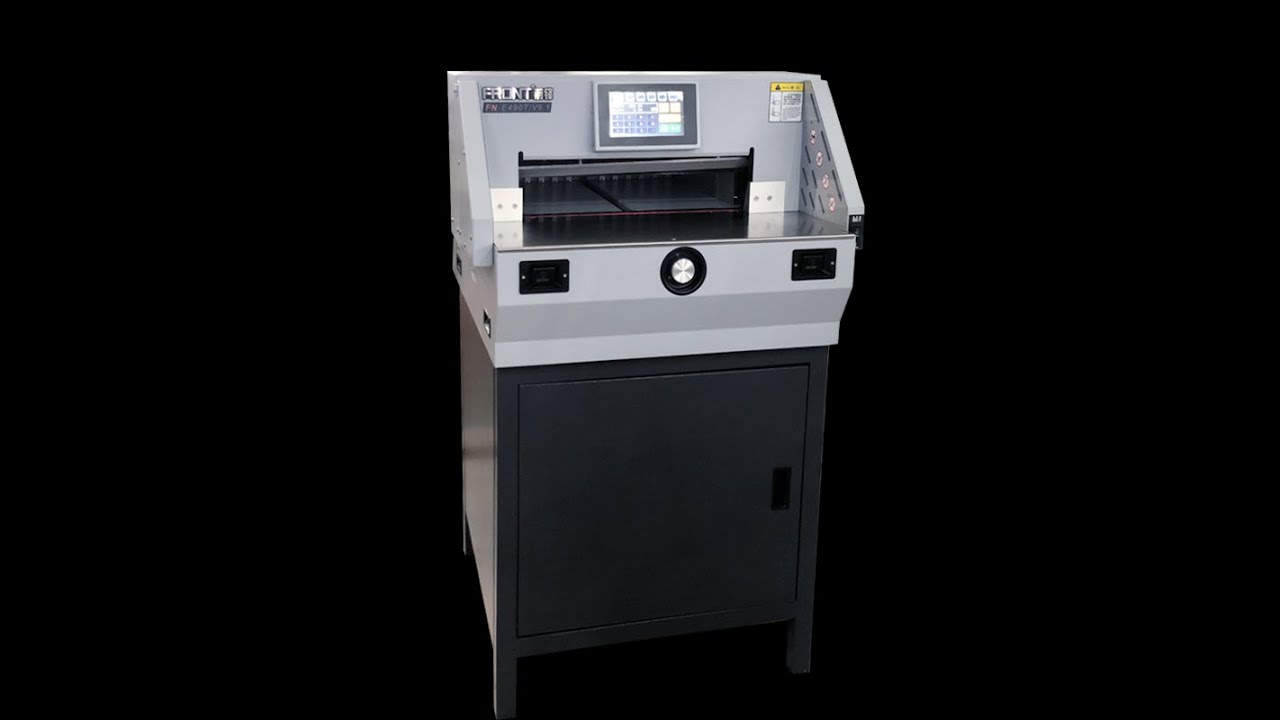 FRONT electric paper cutter blade change method