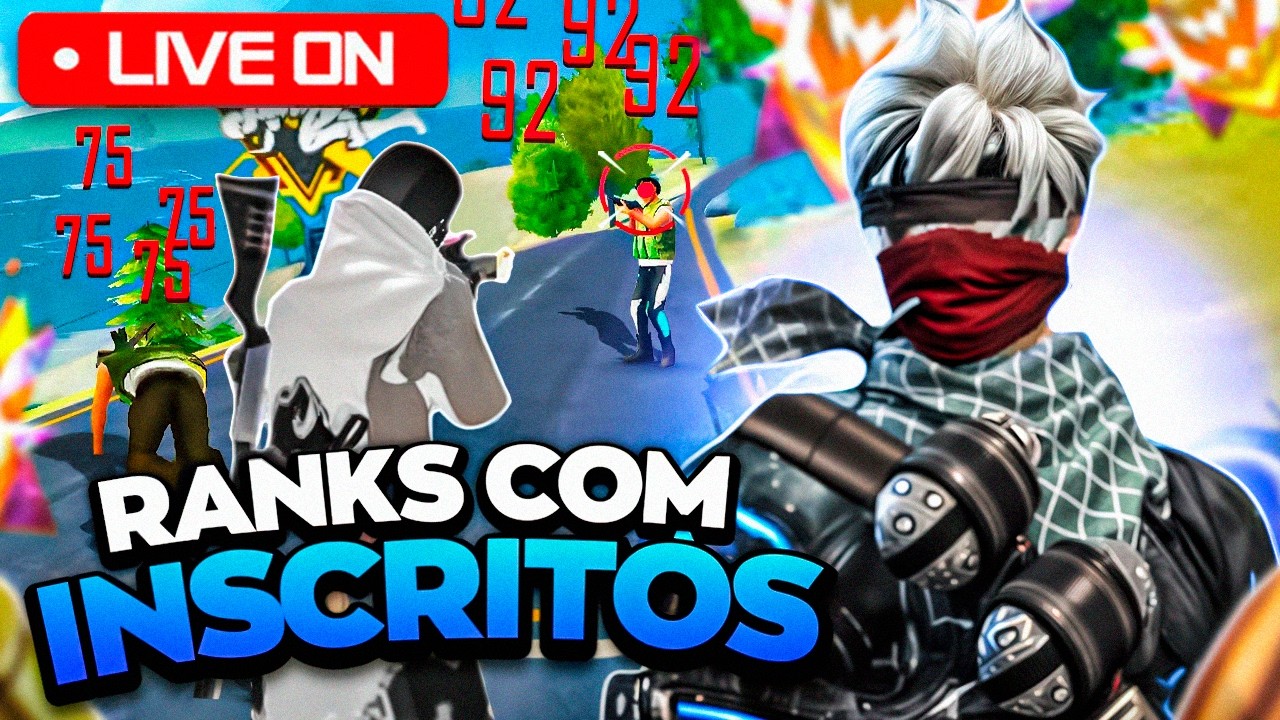FREE FIRE AO VIVO 🔴 IMPRESSIONANDO ALEATÓRIOS 🔴 SOLO VS SQUAD 🔴