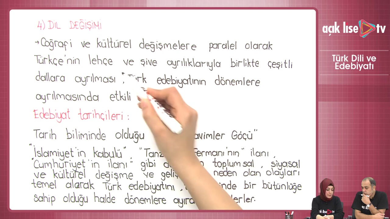 Edebiyat 3 Giriş Türk Edebiyatının Dönemlere Ayrılmasında Ölçütler