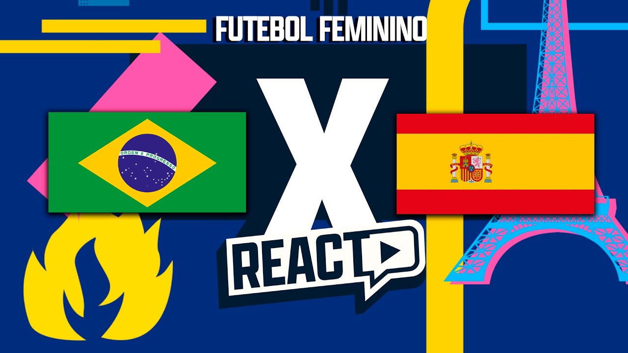 BRASIL x ESPANHA - Olimpíadas Semifinais FSC React