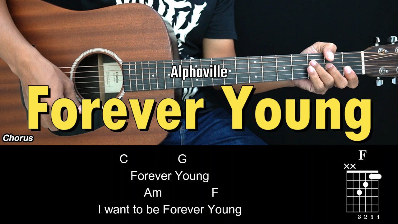 Forever Young - Alphaville | EASY Guitar Tutorial with Chords - Guitar Lessons