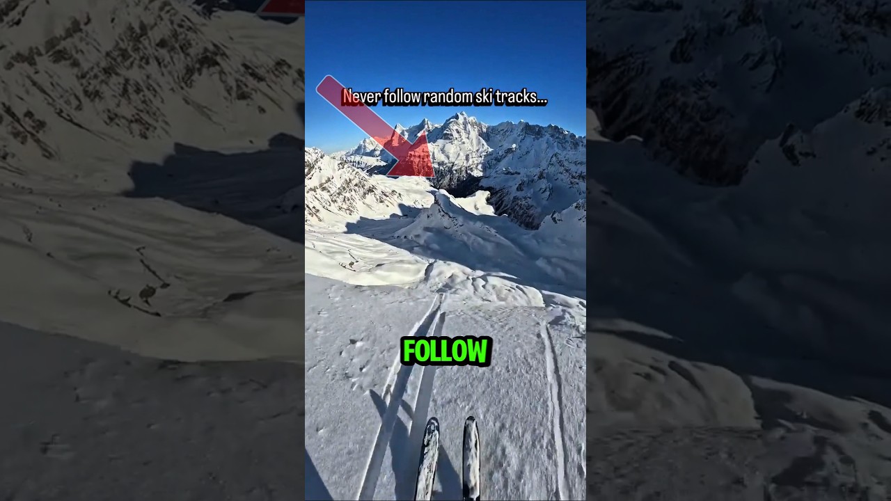 POV: The Ski Tracks Lie 😳 