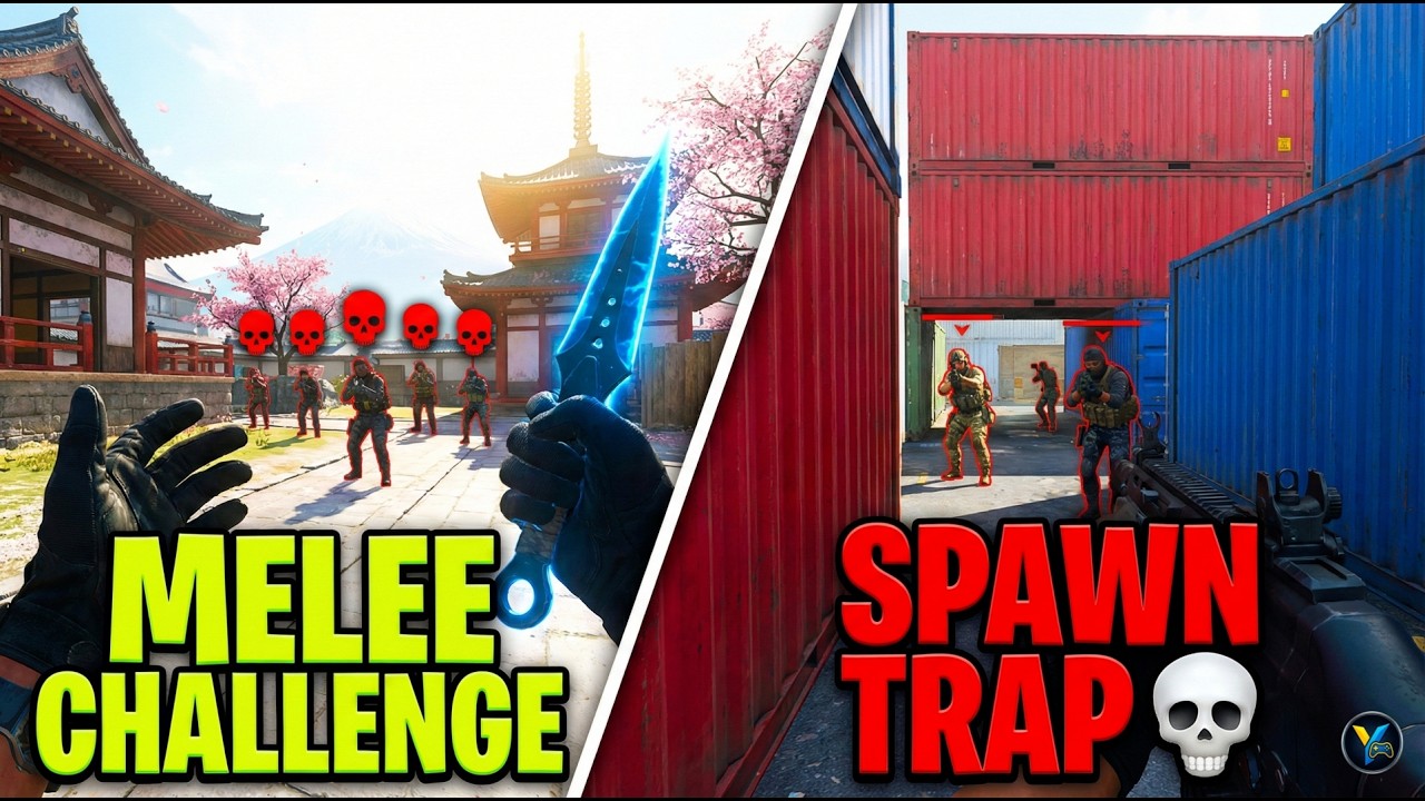 ONLY MELEE Challenge... 1v5 CLUTCH?? 💀 #combatmaster