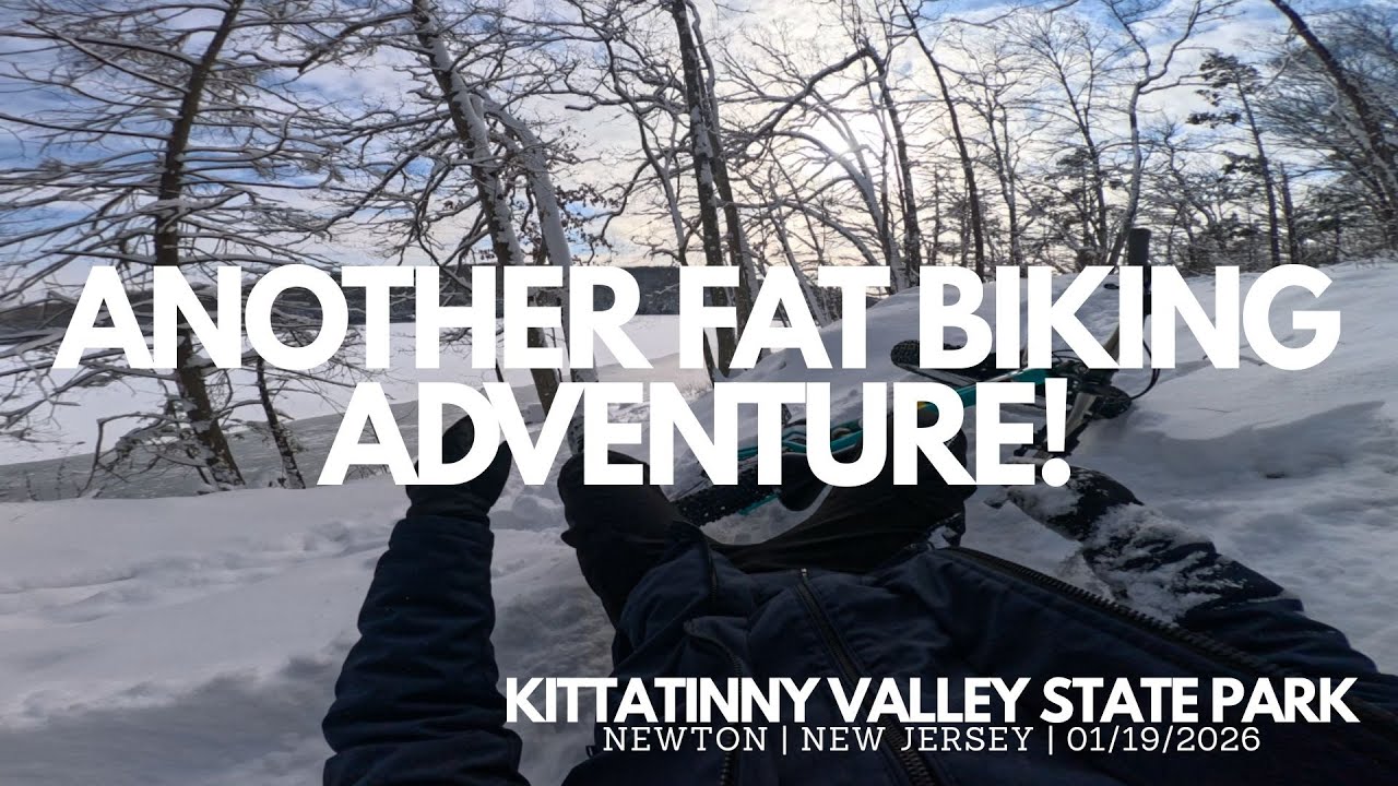 Is 5” of fresh snow too much for fat biking? | KITTATINNY VALLEY STATE PARK | New Jersey