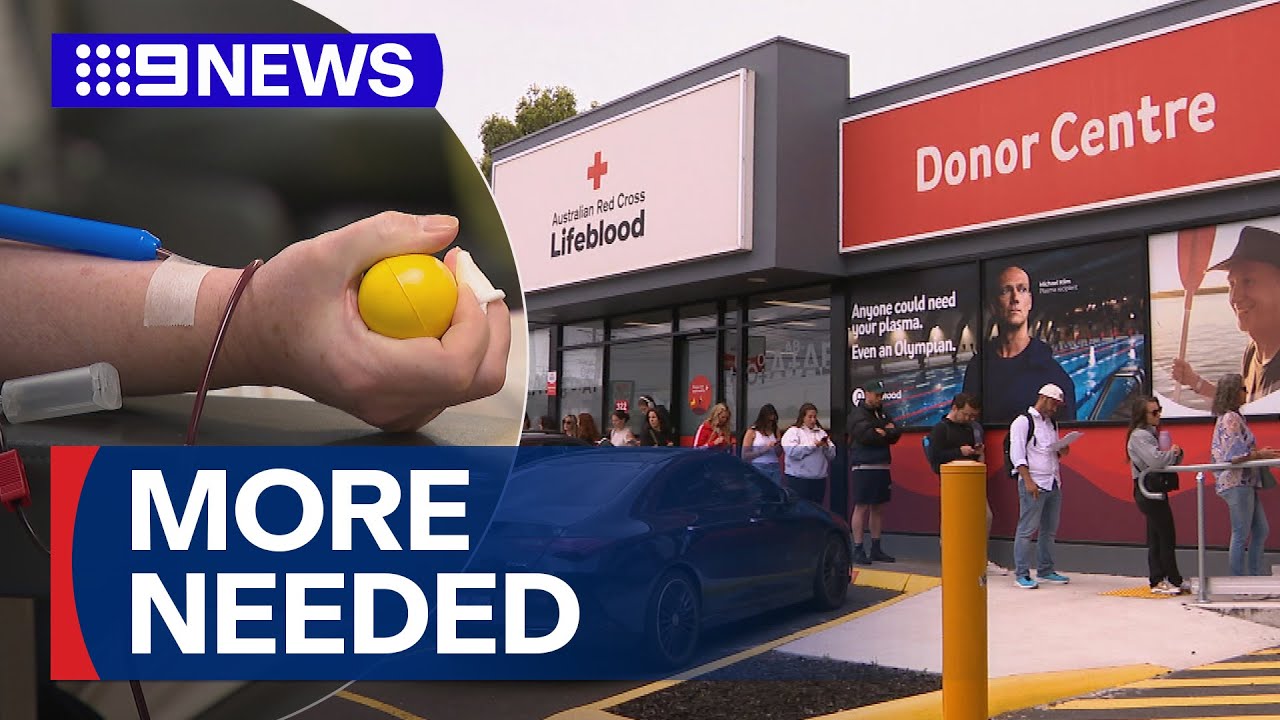 Red Cross urges Aussies to keep donating blood | 9 News Australia