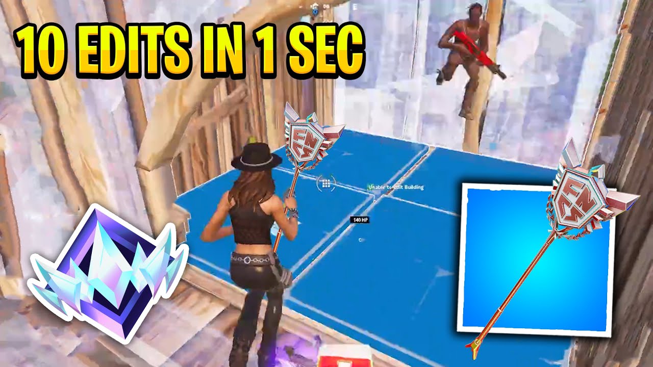 Cold Does 10 Edits in 1 Second with FNCS Pickaxe