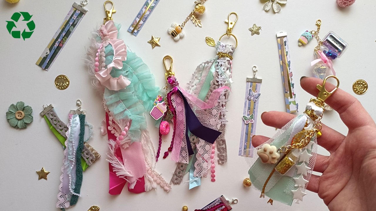 Reutiliza Papeles y Cintas para Crear Embellecedores de Scrapbooking DIY Paso a Paso