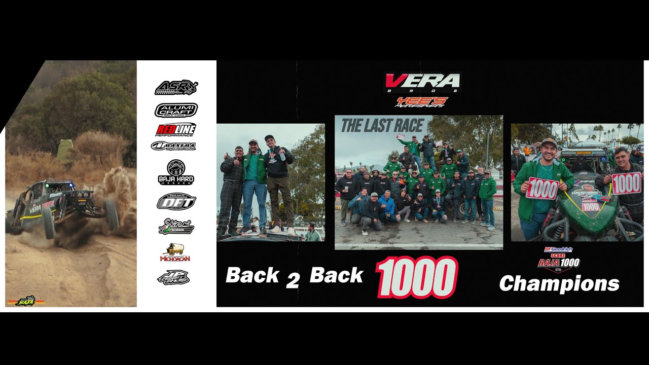 Back 2 Back Champions  // SCORE BAJA 1000 2024  // Vera Bros Racing ft Yee&acute;s Motorsports