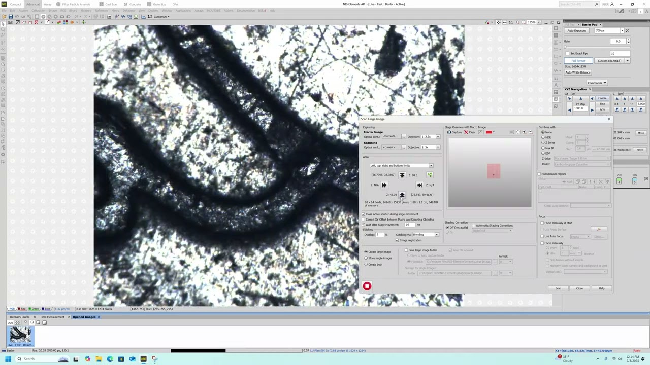 Tutorial #6 - Motorized Image Stitching (Scan Large Image)
